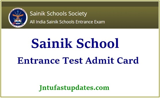 AISSEE Admit Card 2022 (Download) Sainik School Hall Ticket Link