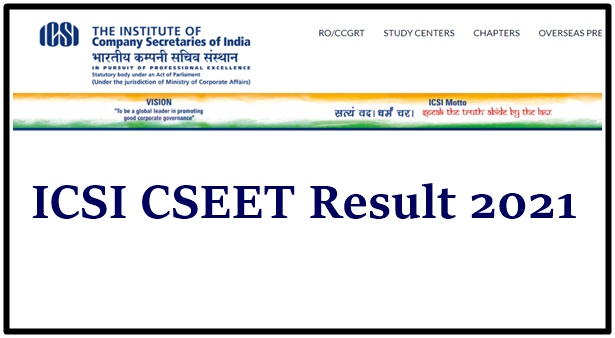 ICSI CSEET Result 2021