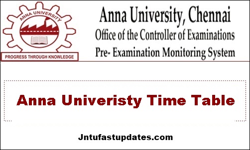 Anna University Time Tables 2022 (Released) | Nov/Dec 2021 UG PG Exams Time Table @ annauniv.edu