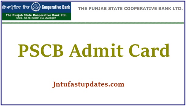 Punjab State Cooperative Bank Admit Card 2021 (OUT) – PSCB Clerk Hall Ticket, Exam Dates