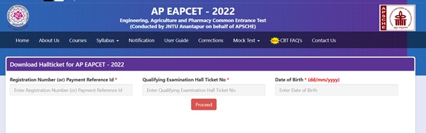 AP EAPCET Hall Ticket 2022 (Released) Download EAMCET Admit Card @ cets.apsche.ap.gov.in