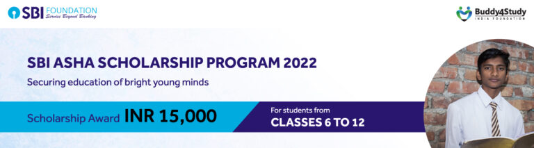 SBI Asha Scholarship Program 2023 Apply Online @ sbifoundation.in